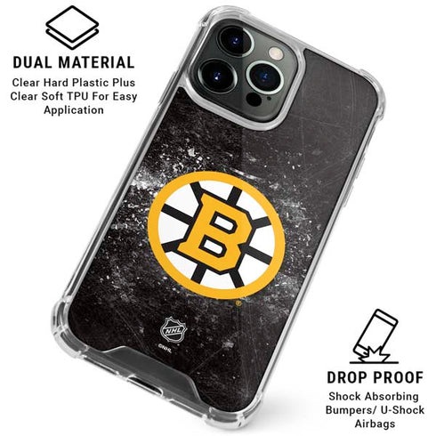 NHL Boston Bruins Iced iPhone 16 Pro Max Clear Case